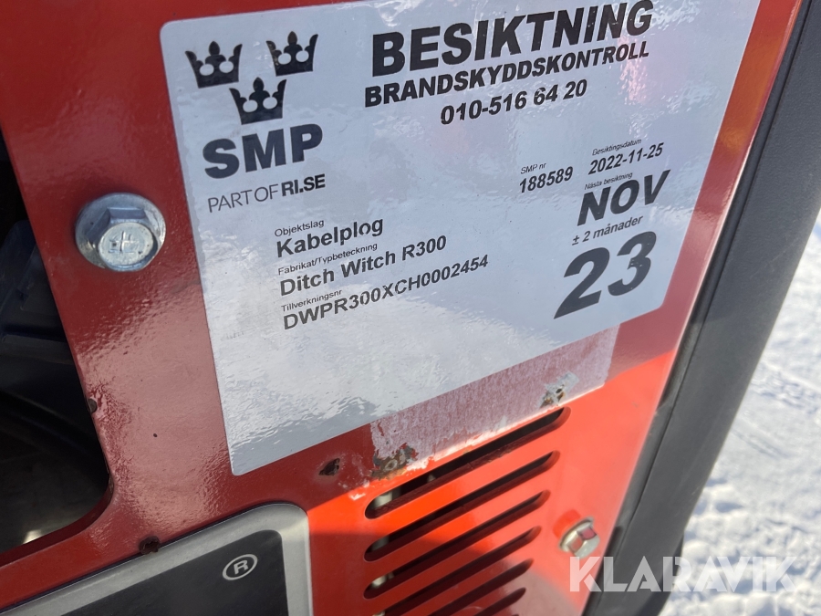 Redskapsbärare Ditch witch R300, Luleå, Klaravik auktioner