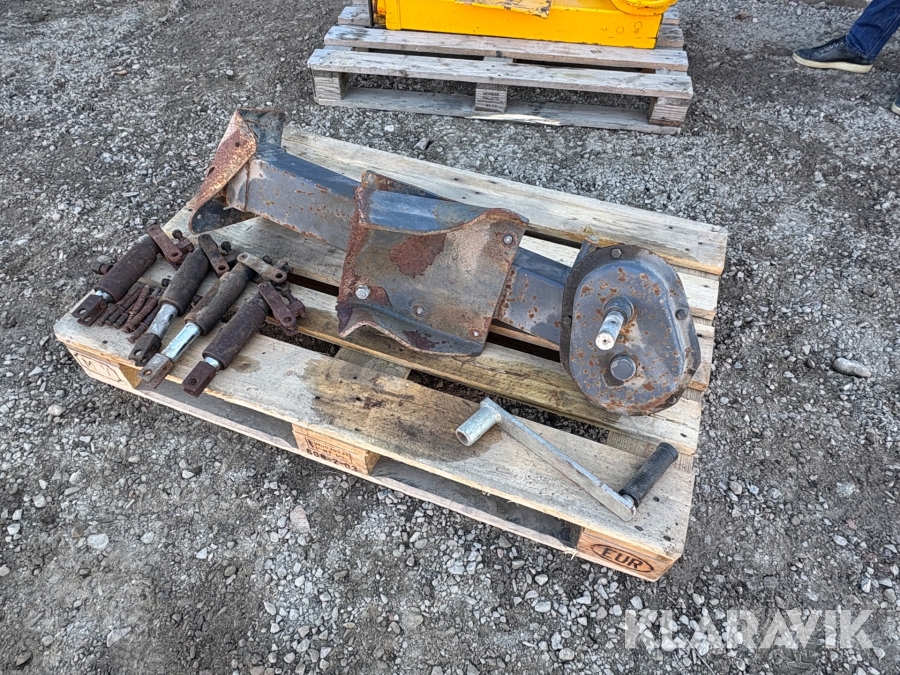 Stödben till vagn med 2st utväxlingar