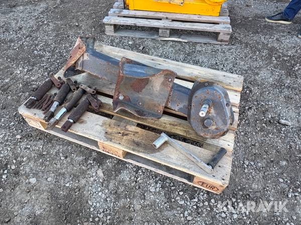 Stödben till vagn med 2st utväxlingar