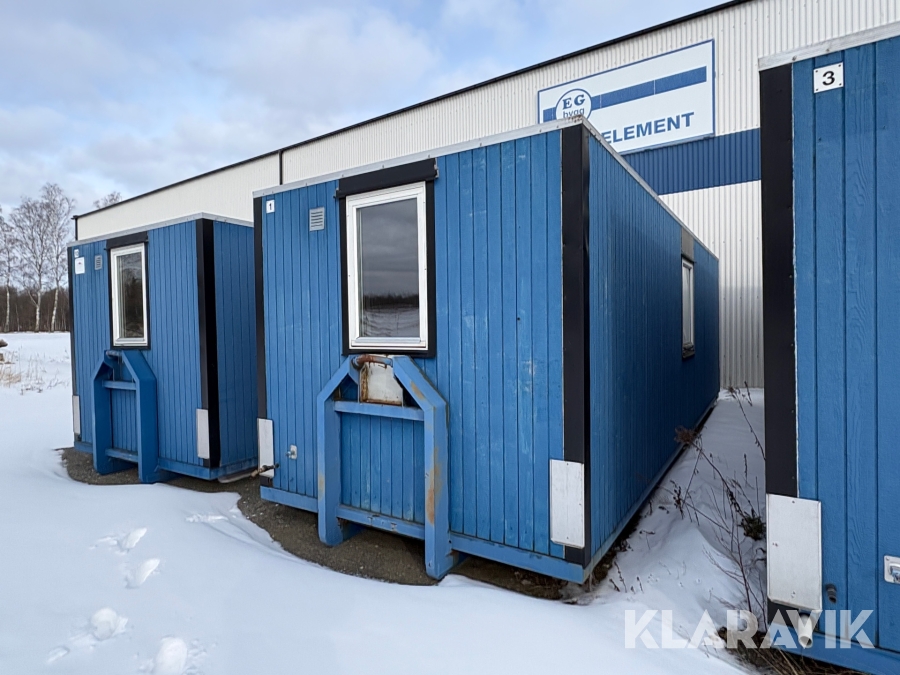 Personalvagn/ manskapbod på lastväxlarram