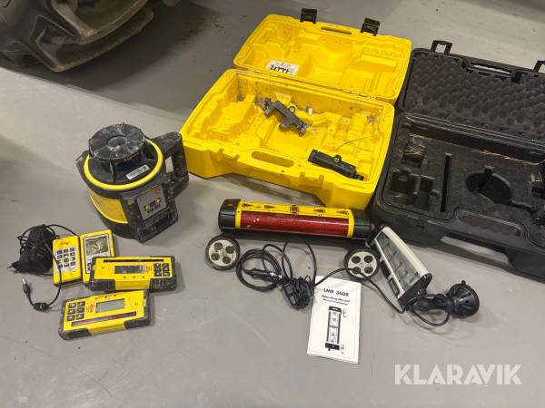 Maskinmottagare och Rotaionslaser Leica LRM360 / Rugby 840
