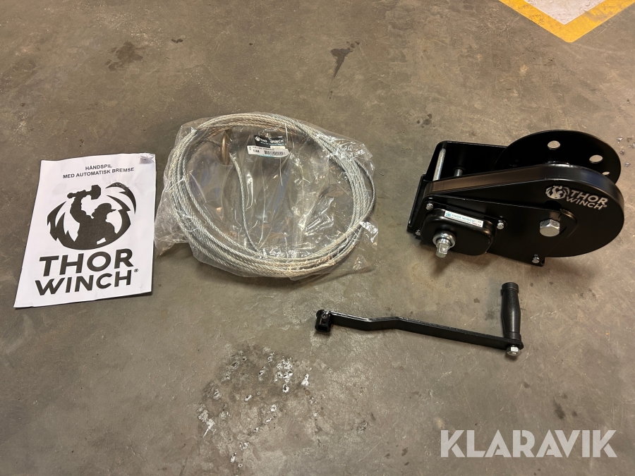 Vinsch Thor Winch manuell med automatbroms 1500 kg