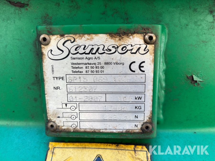 Gödselspridare Samson SP15