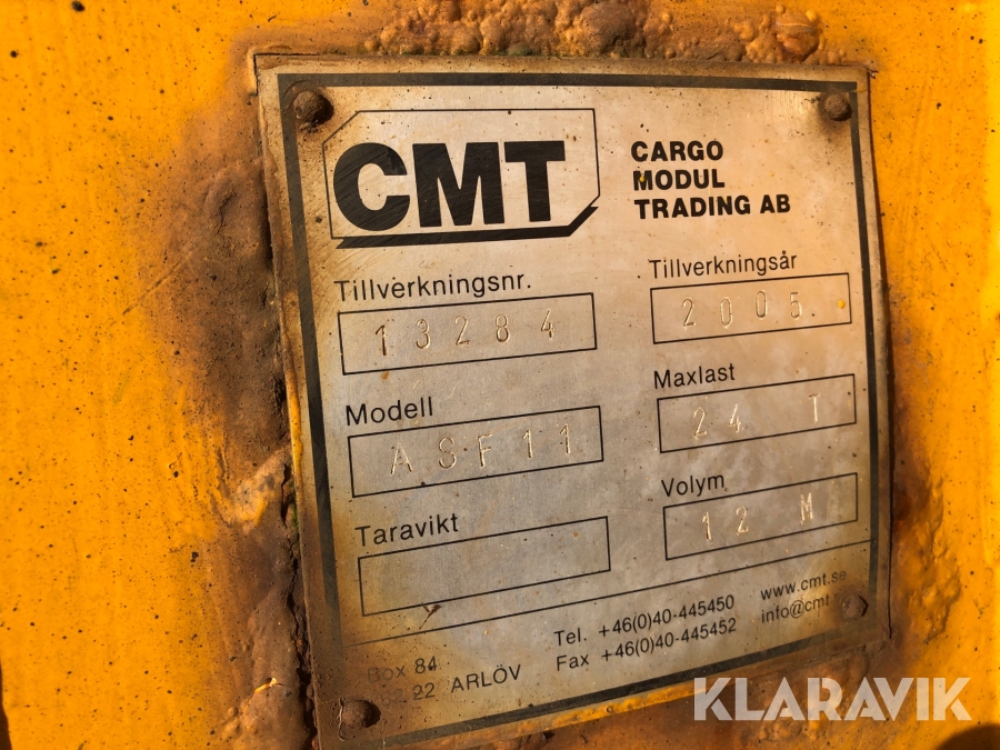 Asfaltsflak CMT ASF 11 med FlipTop Kapell