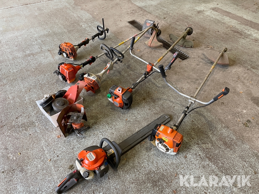 Trädgårdsmaskiner 6 stycken
