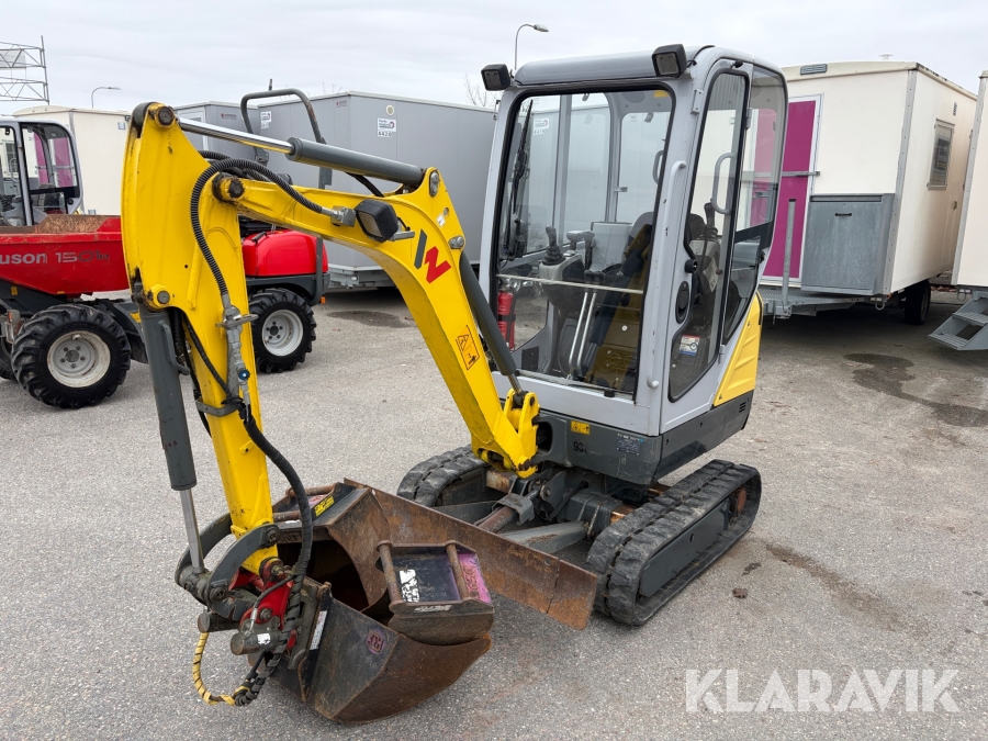 Grävmaskin Wacker Neuson ET16 med redskap