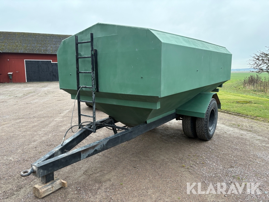 Plåtvagn självtömmande