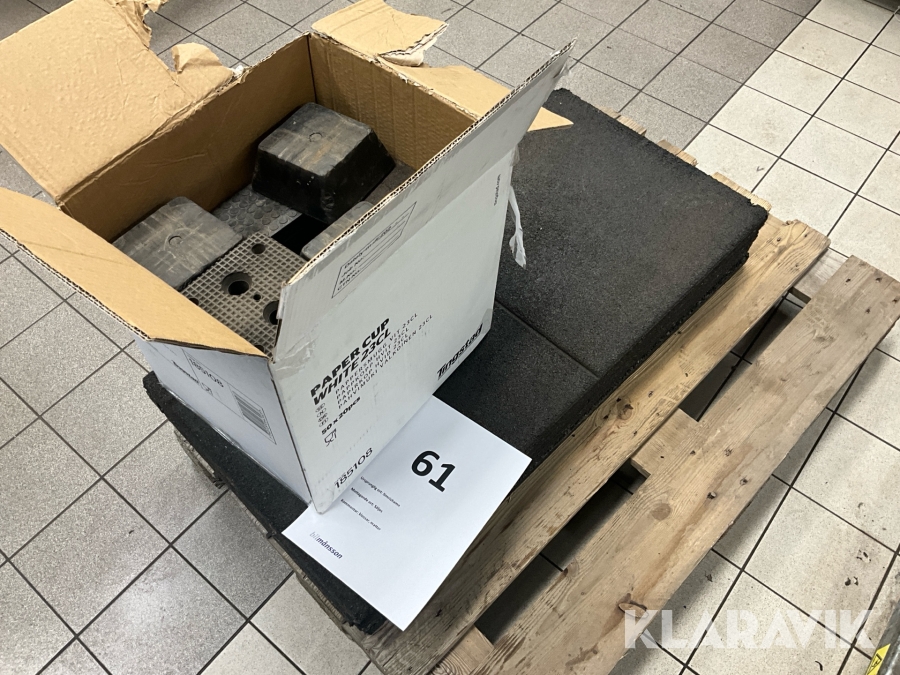 Gummimattor och klossar