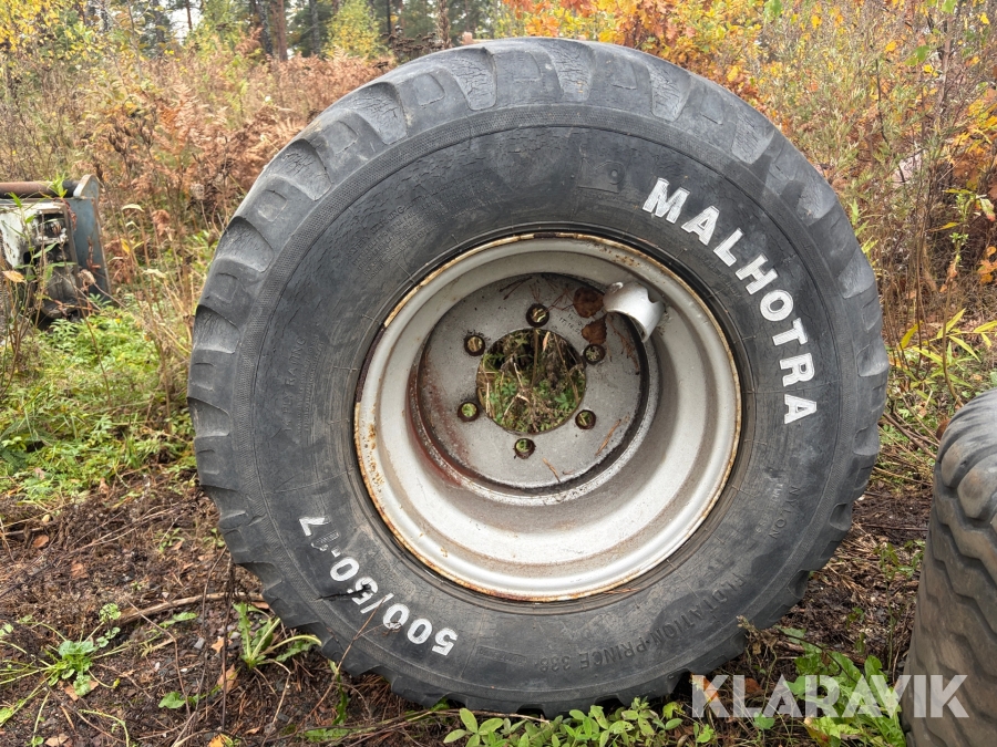 Vagnsdäck på fälg Malhotra 500/50-17 1 st