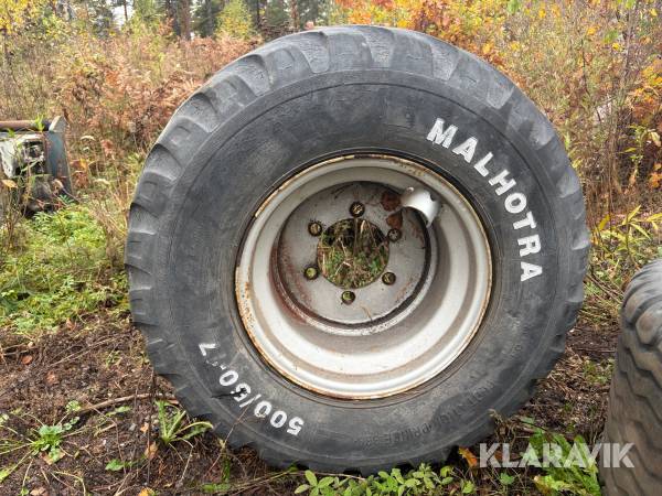 Vagnsdäck på fälg Malhotra 500/50-17 1 st