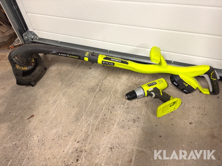 Trimmer + skruvdragare Ryobi med laddare