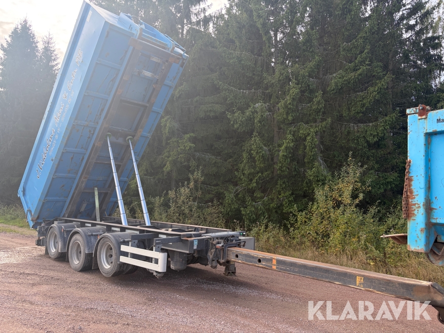 Tippsläp lastväxlare CMT PT 12-20 med flak