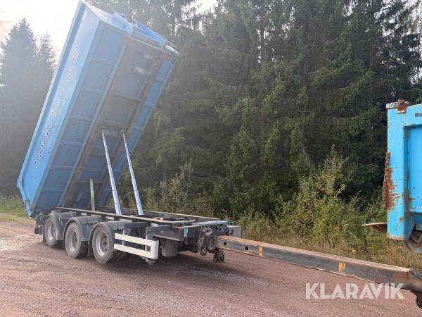 Tippsläp lastväxlare CMT PT 12-20 med flak
