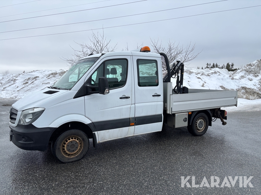Lätt lastbil med hiabkran Mercedes-Benz 3,5-T 316