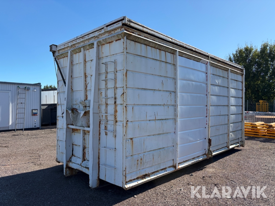 Lastväxlarcontainer med öppningsbart tak 40 m³
