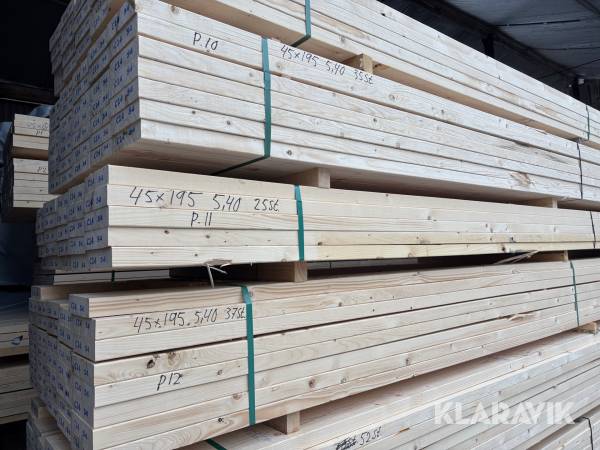 Virkespaket 45x195 5.4 25 st