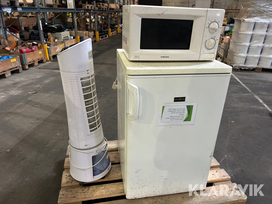 Kylskåp, Micro & fläkt Electro Helios / Samsung / Klarstein