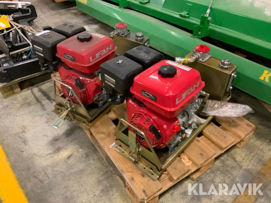Bensinmotor med pump och tank 2st Lifan 9hk