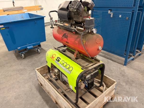 Elverk & kompressor Pramac S5000