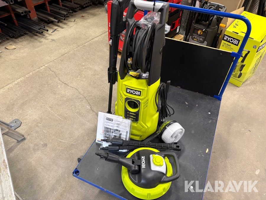 Högtryckstvätt Ryobi RY 150PWA med tillbehör