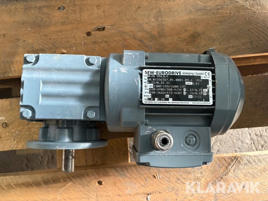 Elmotor Sew-eurodrive WF20 DR63L4 1st