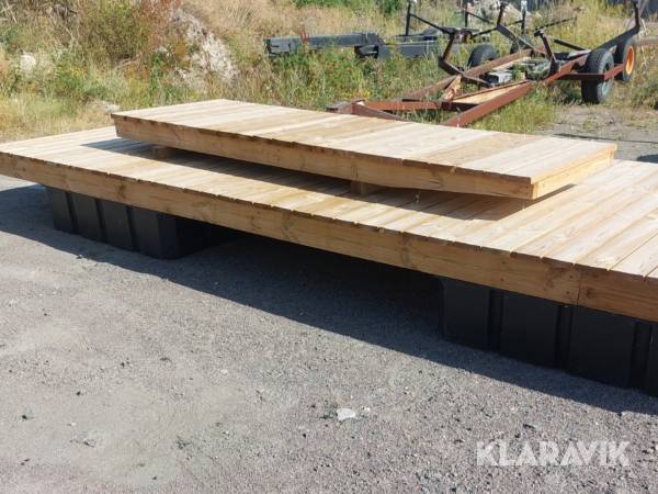 Flytbrygga 5.0x2.0m med landgång