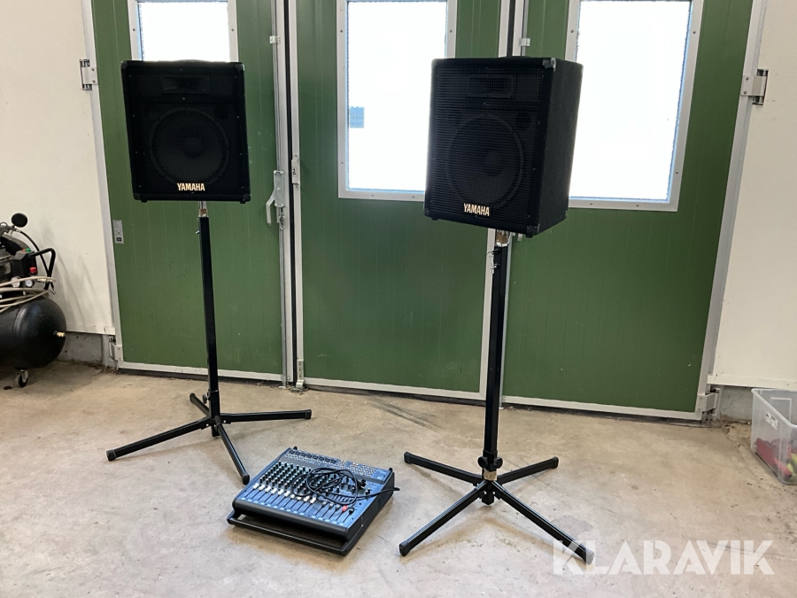 PA-System/Ljudanläggning med mixerbord Yamaha EMX2000/SV12