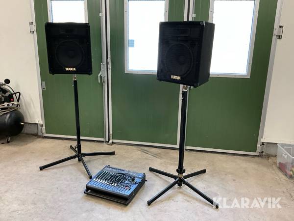 PA-System/Ljudanläggning med mixerbord Yamaha EMX2000/SV12
