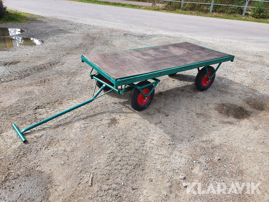 Transportvagn / Flakvagn Trönningekärran 2-axlad med broms H420