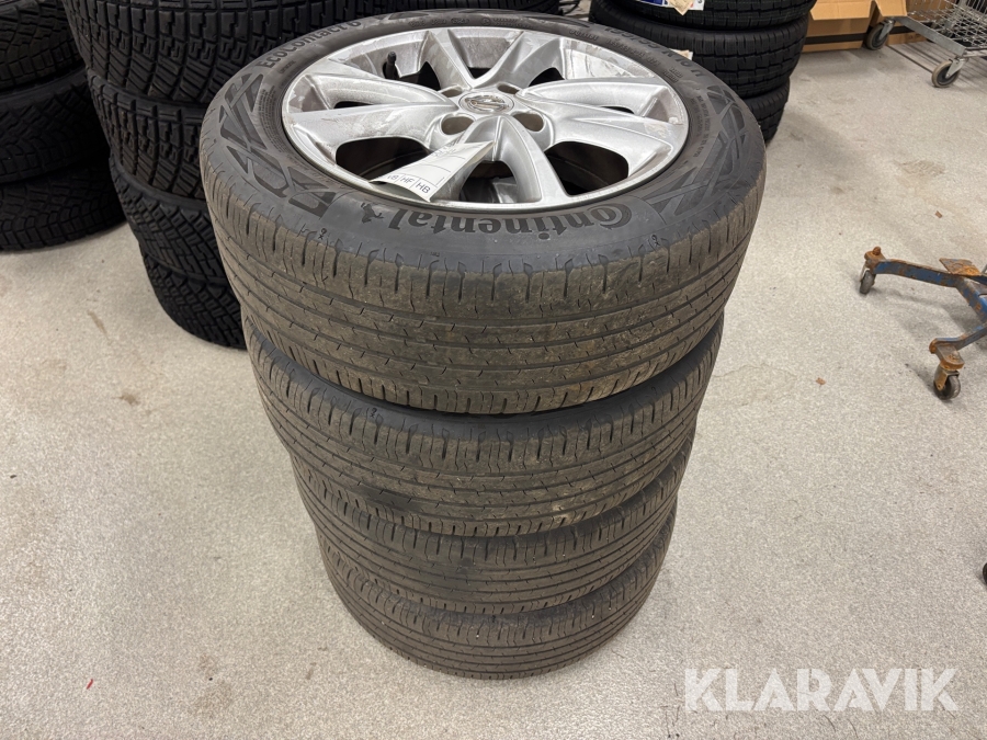Kompletta hjul Opel Corsa 195/55R16 4st 4/108 Continental