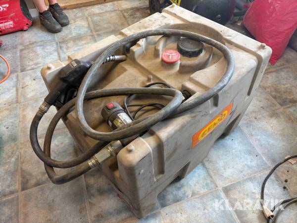 Dieseltank med pump Cemo 200L