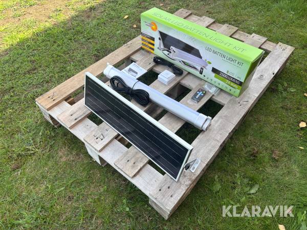 LED-Armatur Solar LED Batten Light Kit - Inklusive solpanel
