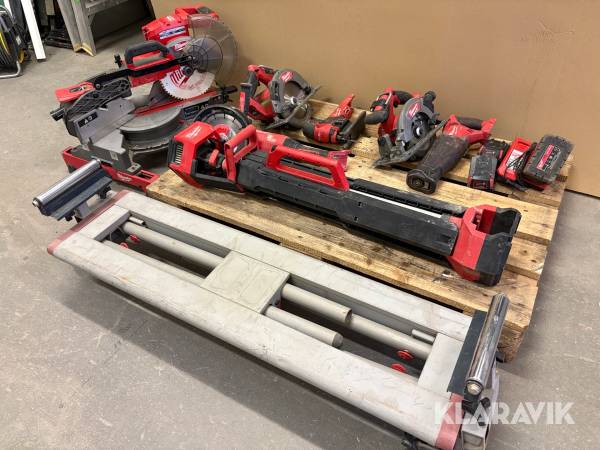 Paket med verktyg Milwaukee