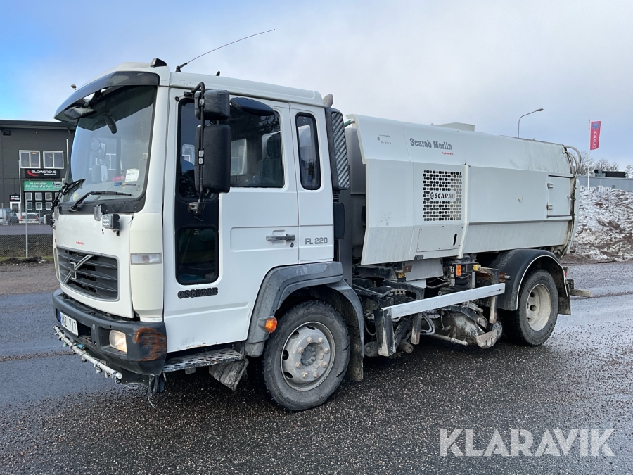 Soplastbil Scarab Merlin Volvo FL220 Högerstyrd