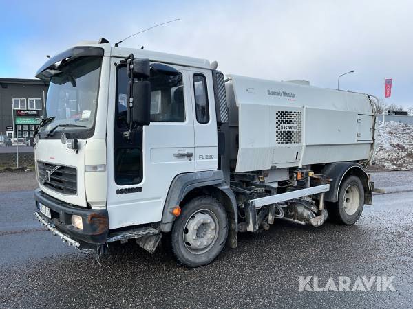 Soplastbil Scarab Merlin Volvo FL220 Högerstyrd