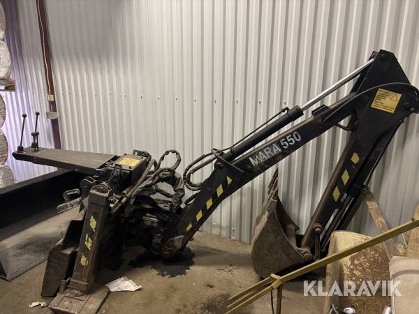 Grävaggregat Mara 550 för bobcat med 2 skopor