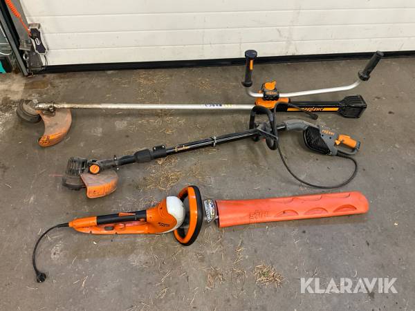Häcksax och trimmer Stihl & Pellenc