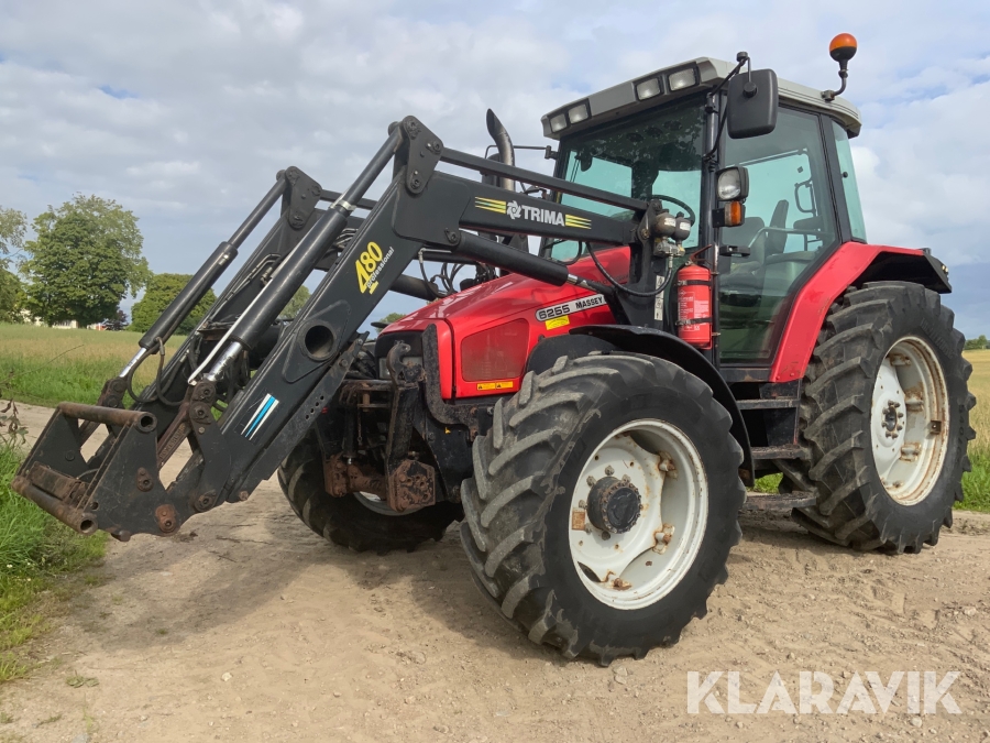 Traktor Massey Ferguson 4WD med lastare, frontlyft