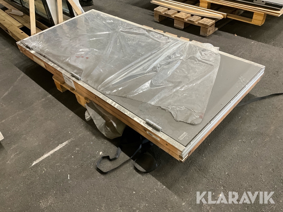 Ytterdörr NorDan 1 st, grå, vänsterhängd