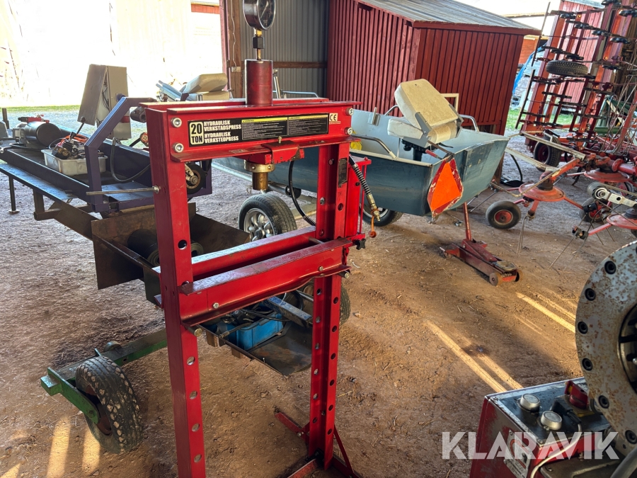 Hydraulisk verkstadpress 20 ton
