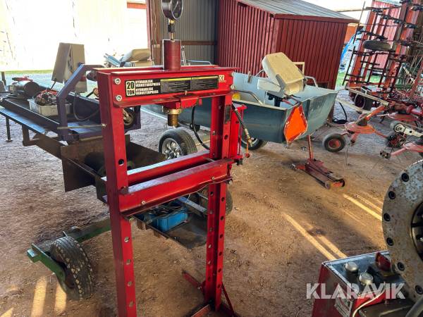 Hydraulisk verkstadpress 20 ton