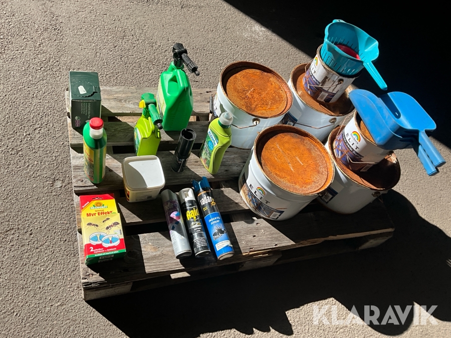 Träolja, gödsel m.m