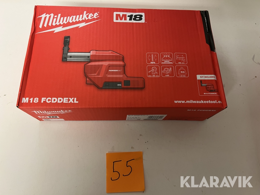 Dammsugartillsats Milwaukee M18 FCDDEXL