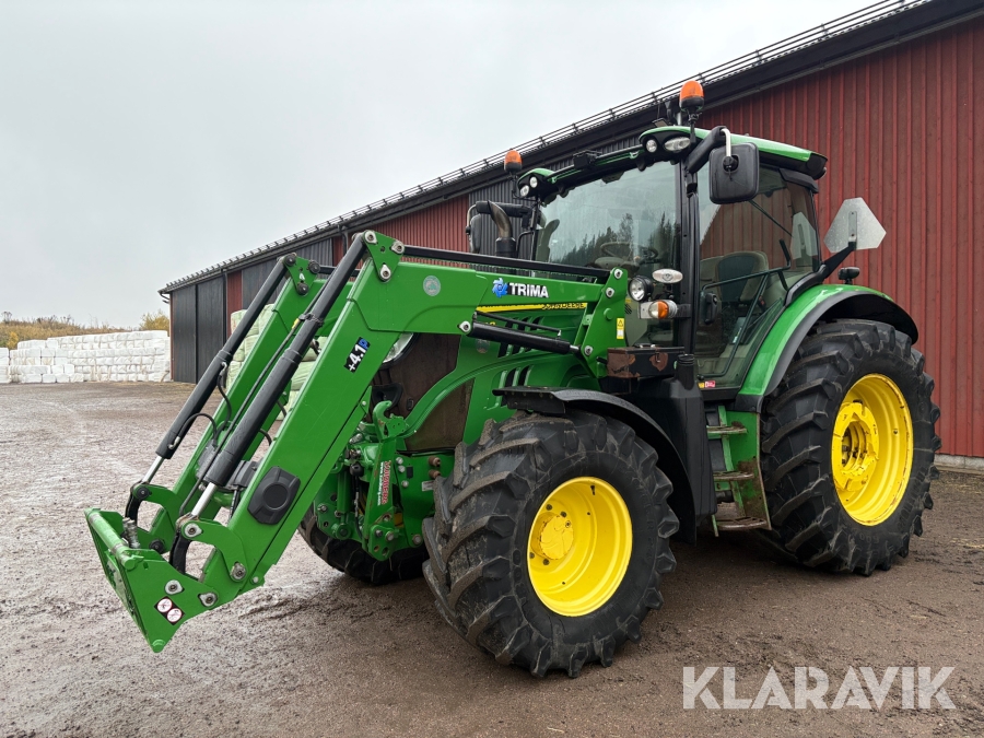 Traktor John Deere 6125R med lastare Trima +4.1P