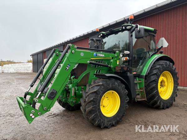 Traktor John Deere 6125R med lastare Trima +4.1P