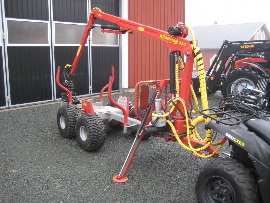 Skogsvagn med Kran ATV