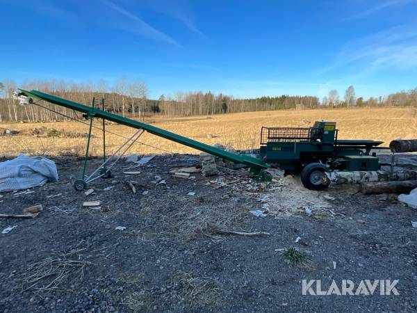 Vedmaskin med transportband Kellfri KW340