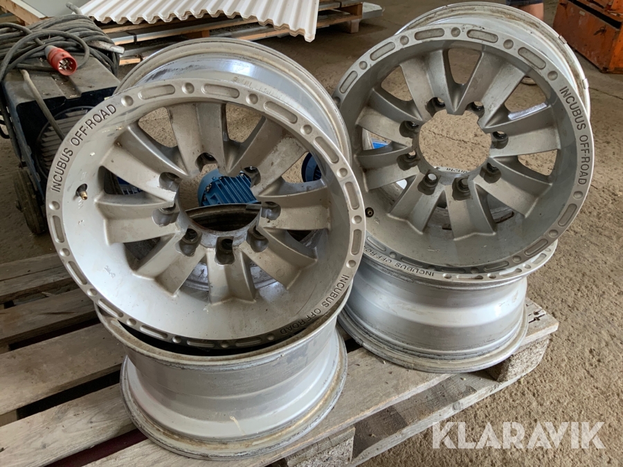 Aluminium fälgar 4st 16 tum 8-håls  