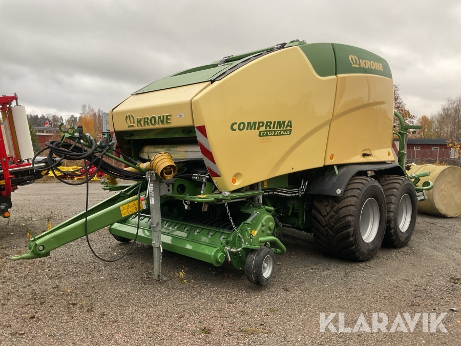 Rundbalspress/inplastare Krone Comprima CV 150XC Plus