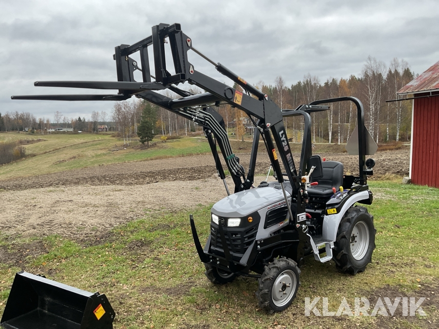 Traktor Landtrac 254 mini 4WD StegV med lastare redskap